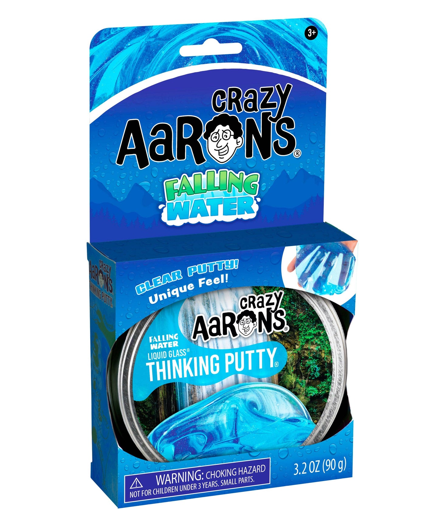 Falling Water Thinking Putty® – Crystal Clear Liquid Glass® Sensory Putty | Crazy Aaron’s