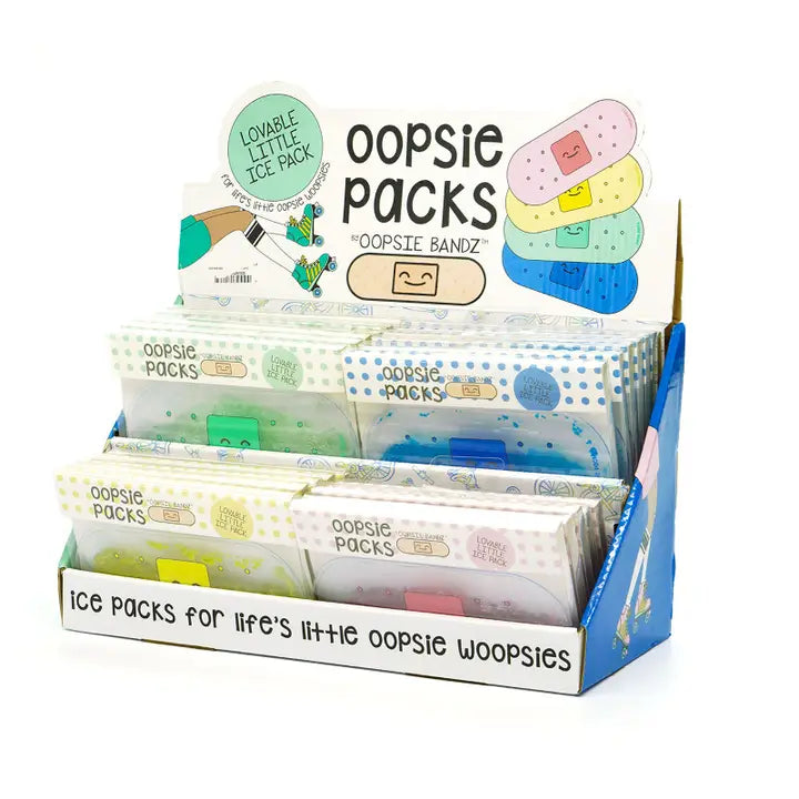 Oopsie Bandz Oopsie Packs | Reusable Mini Ice Packs for Kids & Families
