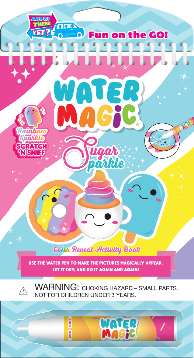 “Water Magic Sweet Sparkle Passion Fruit scented activity kit”
“Reusable no-mess water art kit for kids”
“Passion fruit scented water-painting toy”