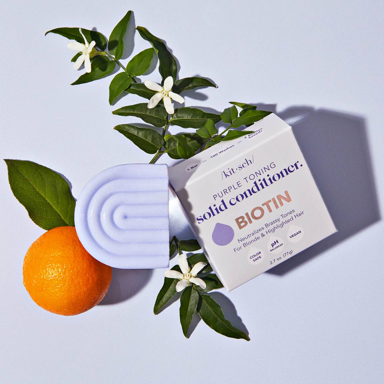 Purple Toning Solid Conditioner Bar – Neutralize Brass & Boost Shine
