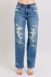 Judy Blue High-Waisted Heavy Destroy Straight Jeans – Effortlessly Edgy & Unbelievably Comfy