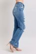 Judy Blue High-Waisted Heavy Destroy Straight Jeans – Effortlessly Edgy & Unbelievably Comfy