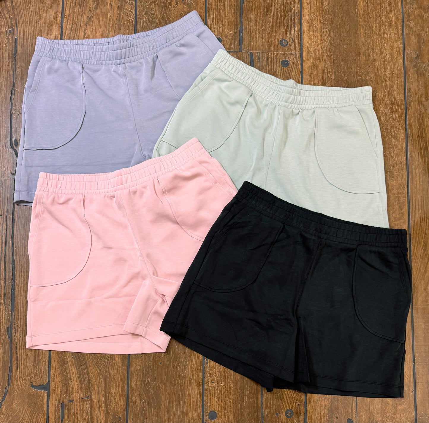 Curvy fit modal scuba biker shorts styled with tank