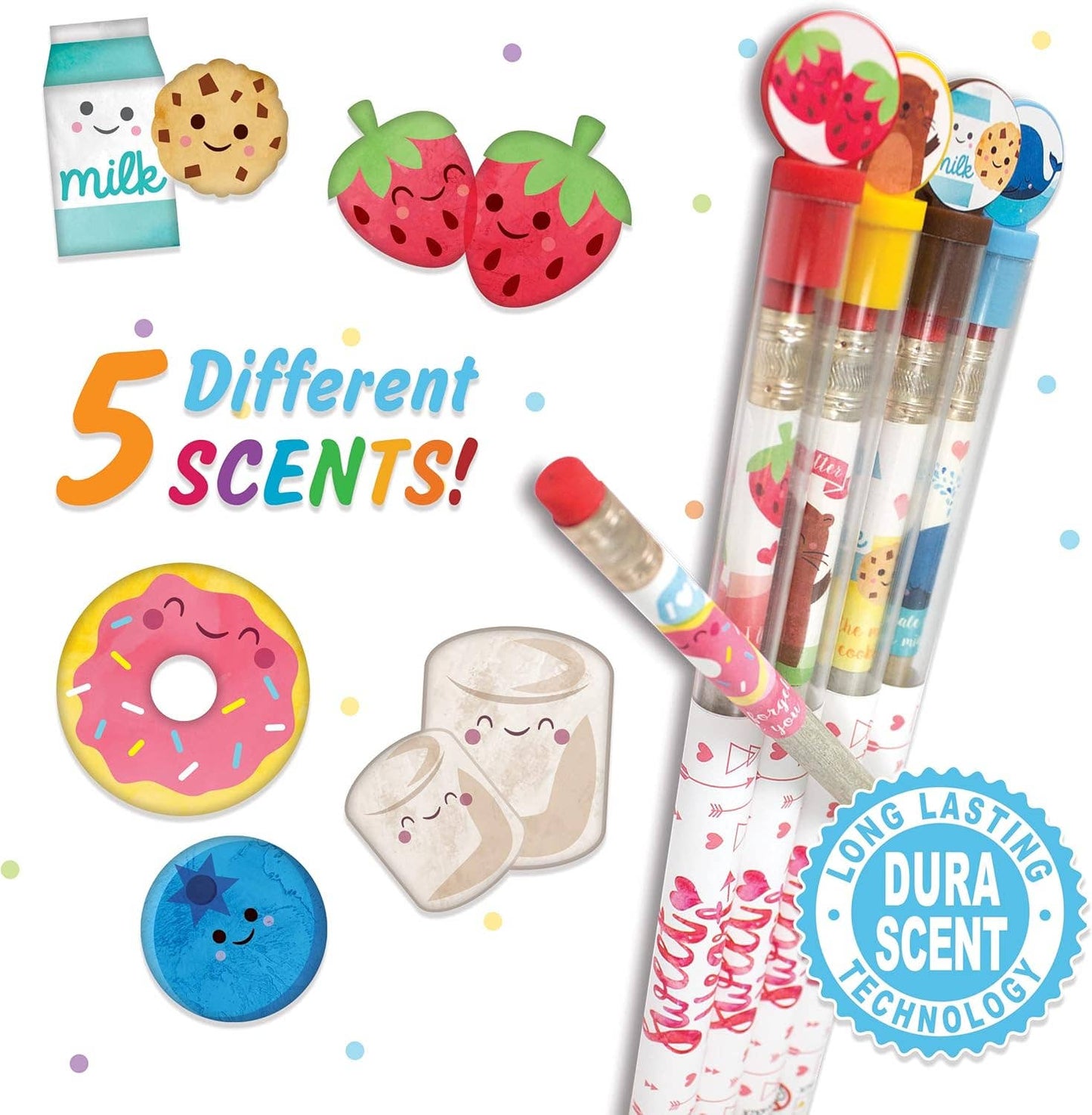 Sweetheart Smencils® Gourmet Scented HB #2 Pencils in Collectible Tubes