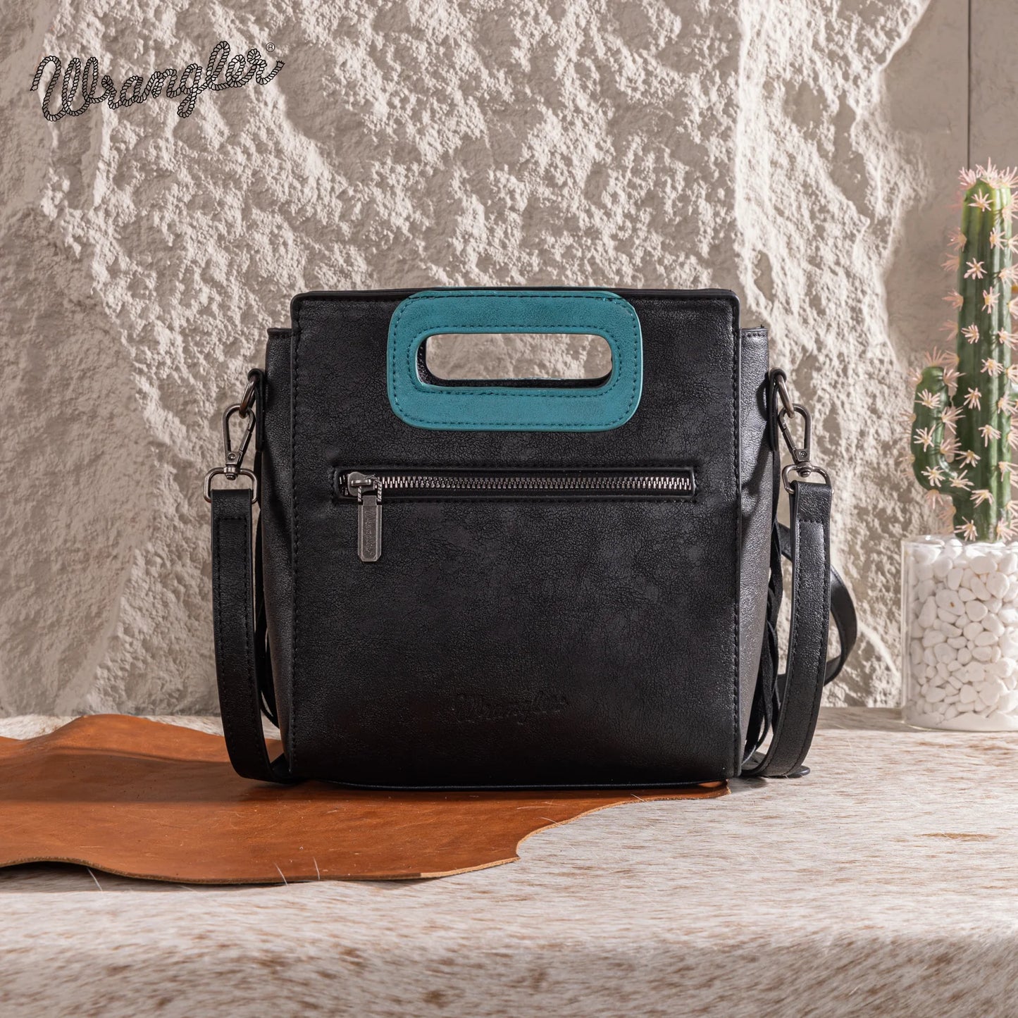 “Wrangler boot scroll fringe tote crossbody bag”
“Western fringe handbag with top handle”
“Wrangler convertible tote crossbody with fringe”