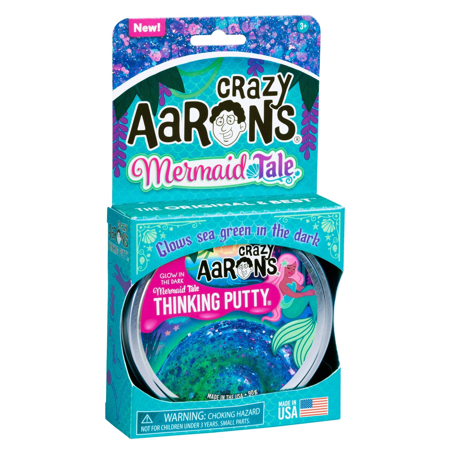 Mermaid Tale® Thinking Putty® – Glow in the Dark Color-Shifting Sparkle Sensory Putty