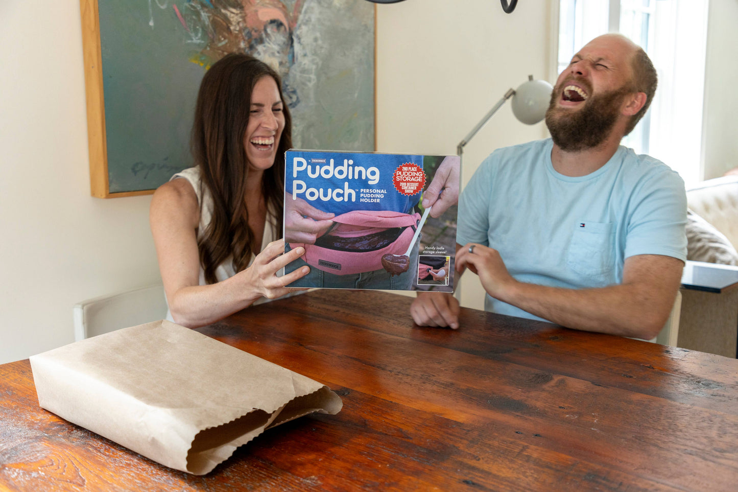 Pudding Pouch Prank Gift Box — Funny Empty Gag Box for Real Gifts