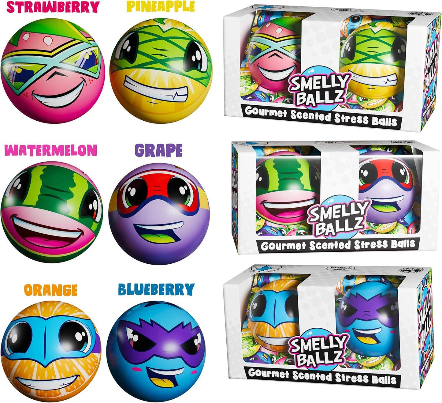 Smelly Ballz Counter Display of 30 ( 2-packs )