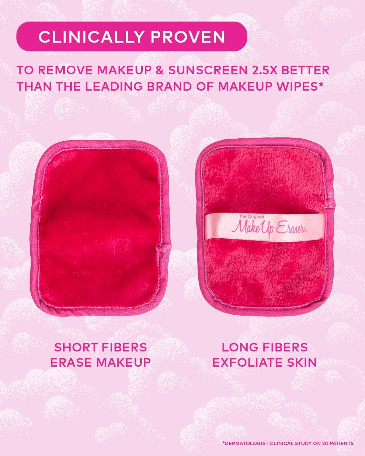 Close-up of vibrant microfiber cloths
Individual makeup remover pads