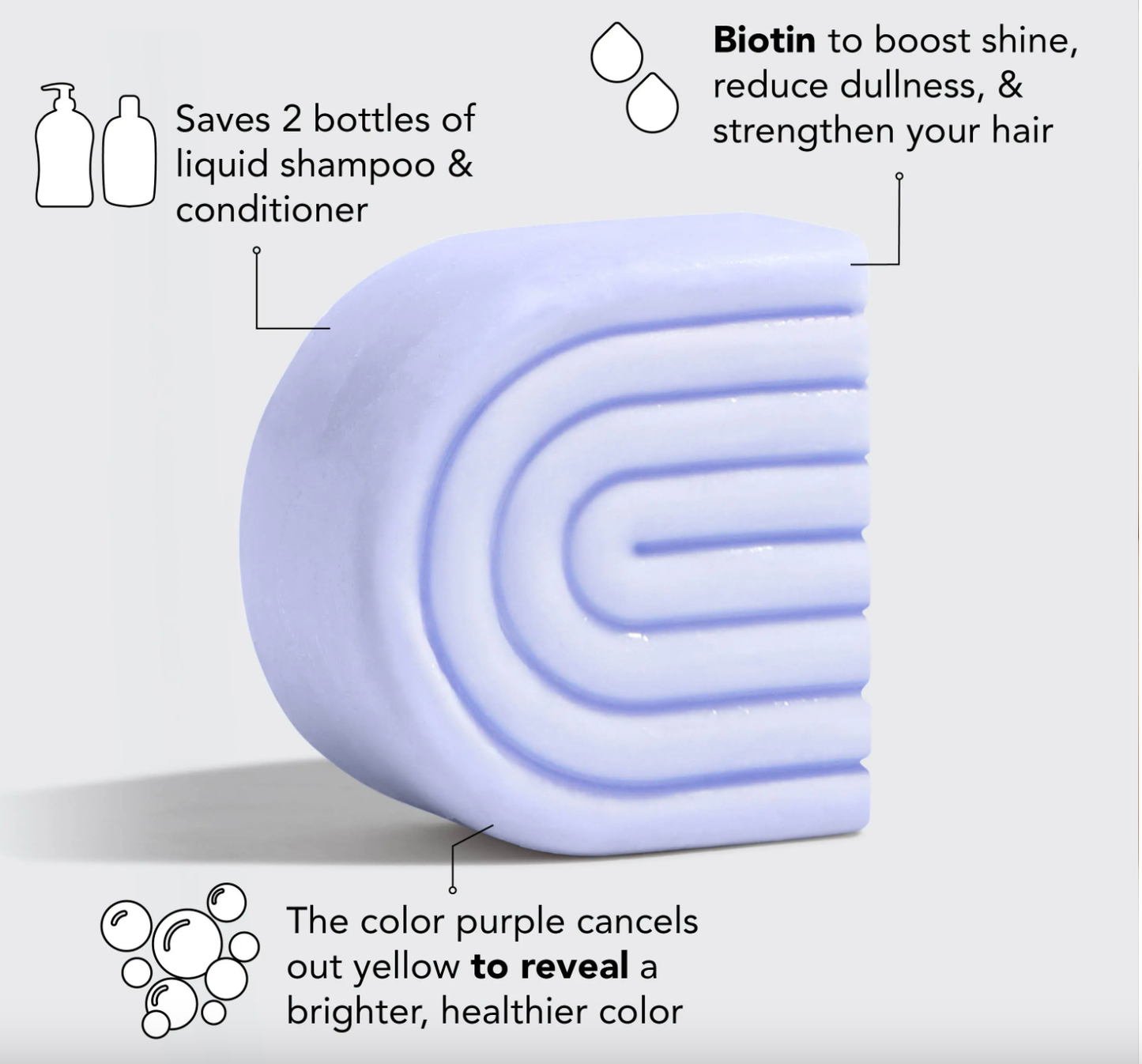 Purple Toning Solid Conditioner Bar – Neutralize Brass & Boost Shine