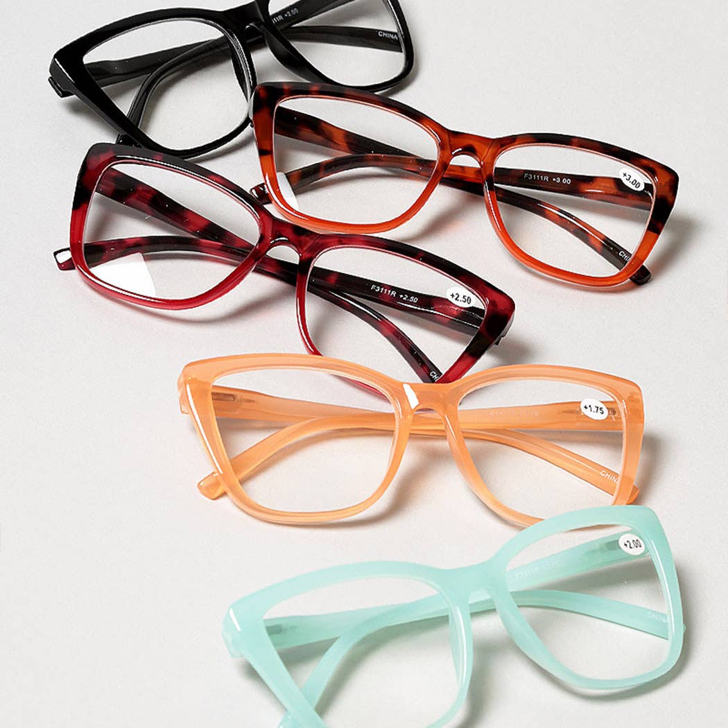 Women's Cat Eye Frame Reading Glasses – Chic, Comfortable & Smart