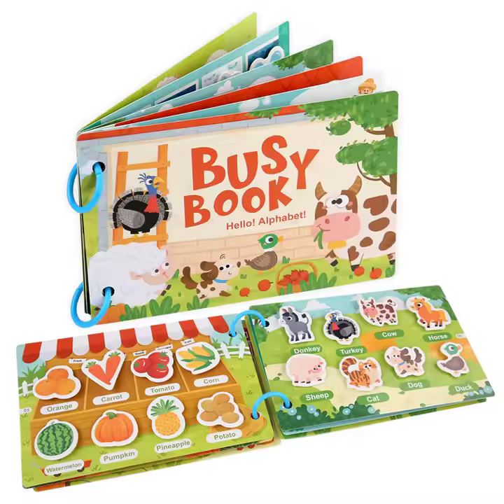 “Busy Books toddler activity set for travel and learning”
“Interactive sensory and matching activity pages book for toddlers”
“Screen-free Busy Book for preschool creative play”