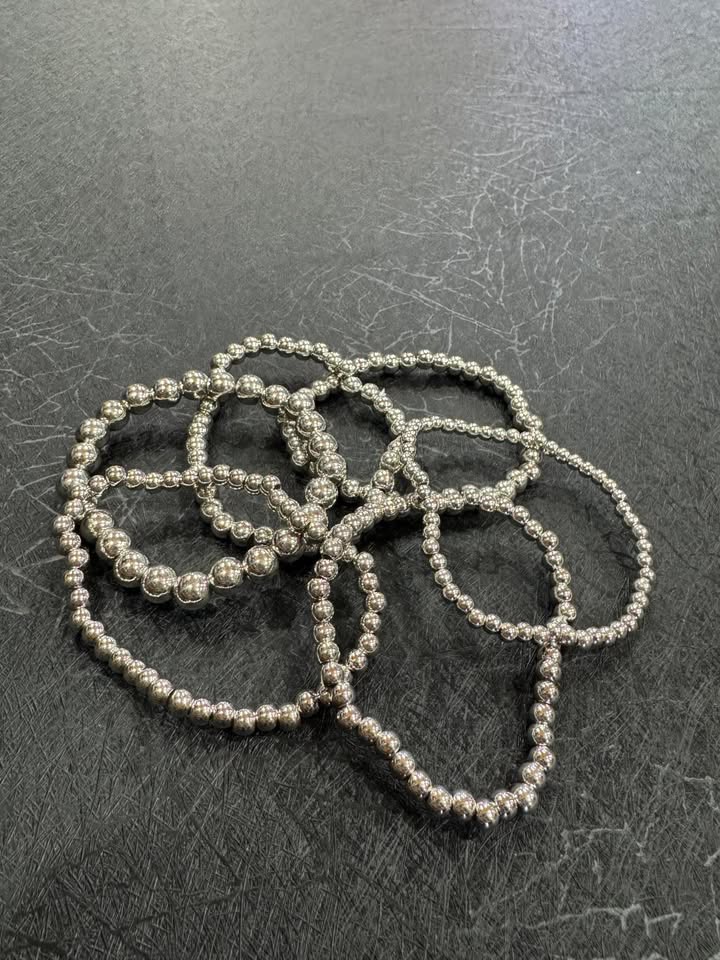 Stackable Bracelets | Mix-and-Match Beaded & Metallic Bracelet Set