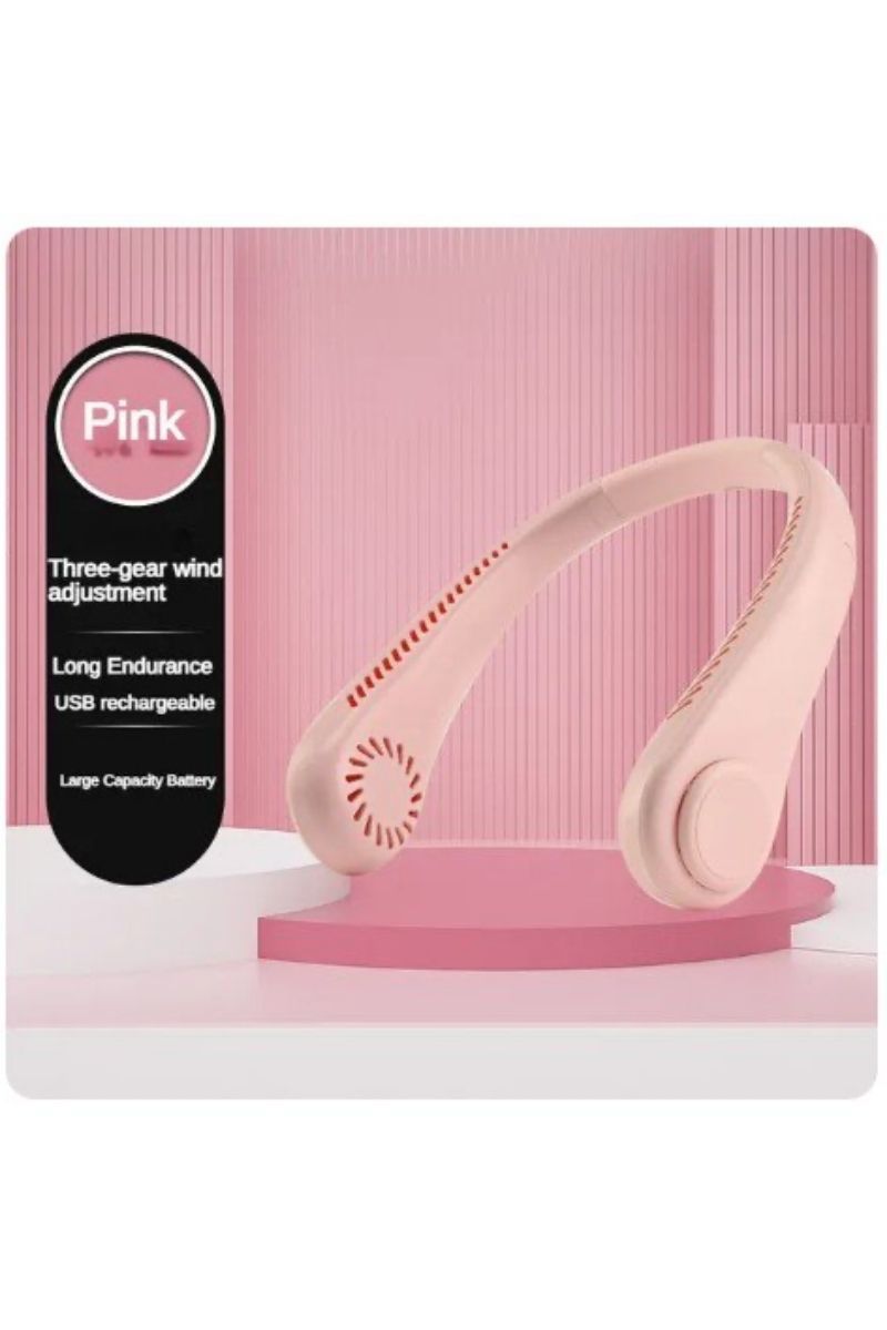 Portable Hands‑Free Bladeless Neck Fan | Lightweight 360° Personal Cooling Fan