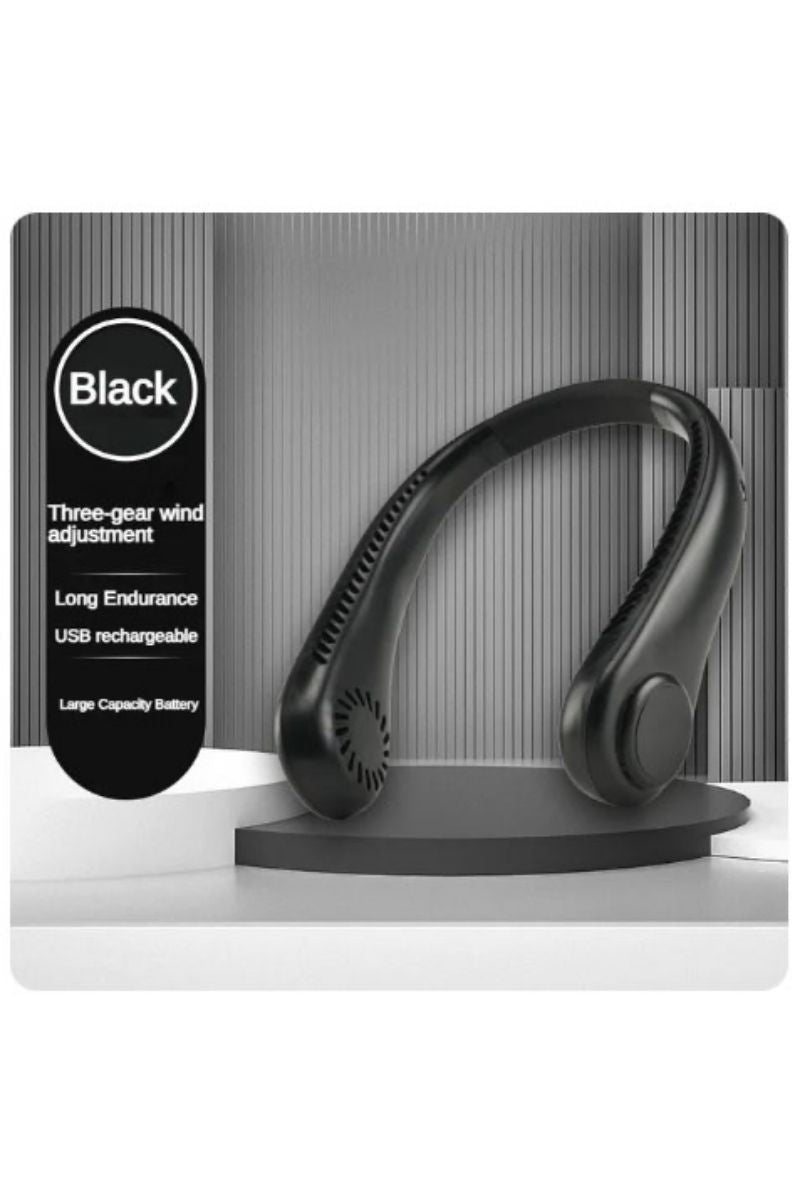 Portable Hands‑Free Bladeless Neck Fan | Lightweight 360° Personal Cooling Fan