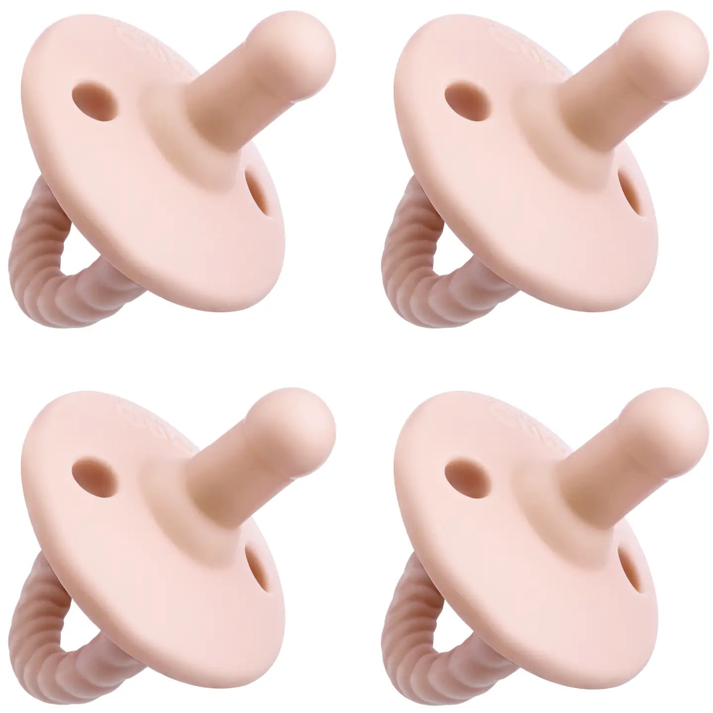 4‑Pack Baby Pacifiers | Soft Silicone Orthodontic Pacifiers Set