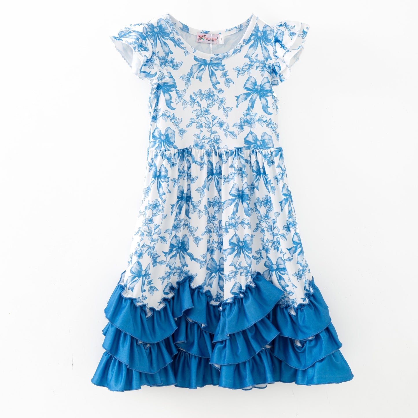 BlueBell Coquette Maxi Girls Dress by Clover Cottage π