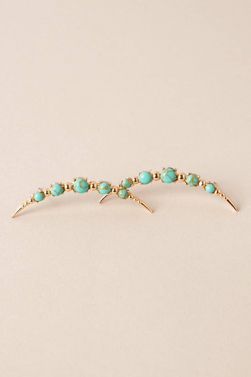 Shaped semi-precious stone post earrings (oval/teardrop)
Petite natural gemstone stud earrings
Dainty semi-precious stone studs – everyday elegance