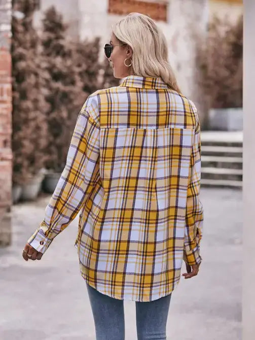 Casual Fashion Oversized Loose Plaid Shirt