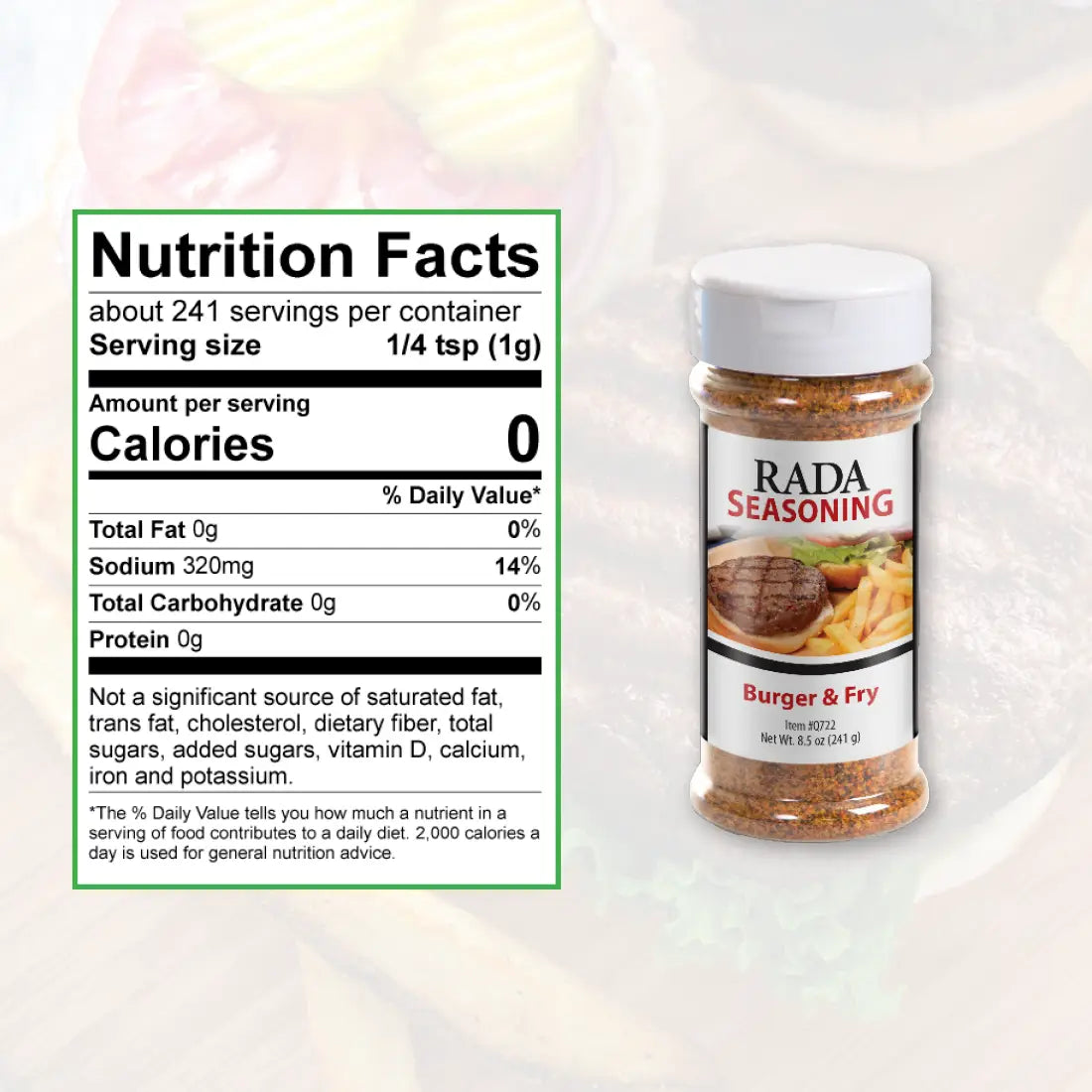 “Burger & Fry seasoning blend”
“Savory spice mix with paprika, garlic, herbs”
“All-purpose seasoning for burgers and fries – B7 Boutique”