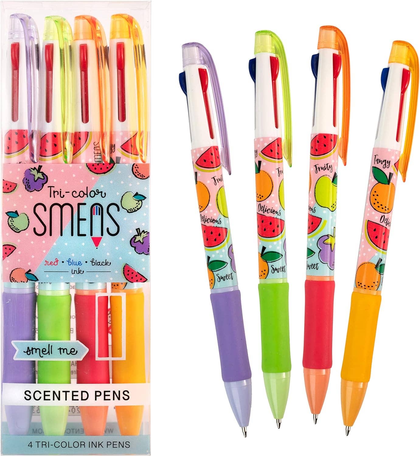 Tri-color Smens - Scented Pens - 4 Count