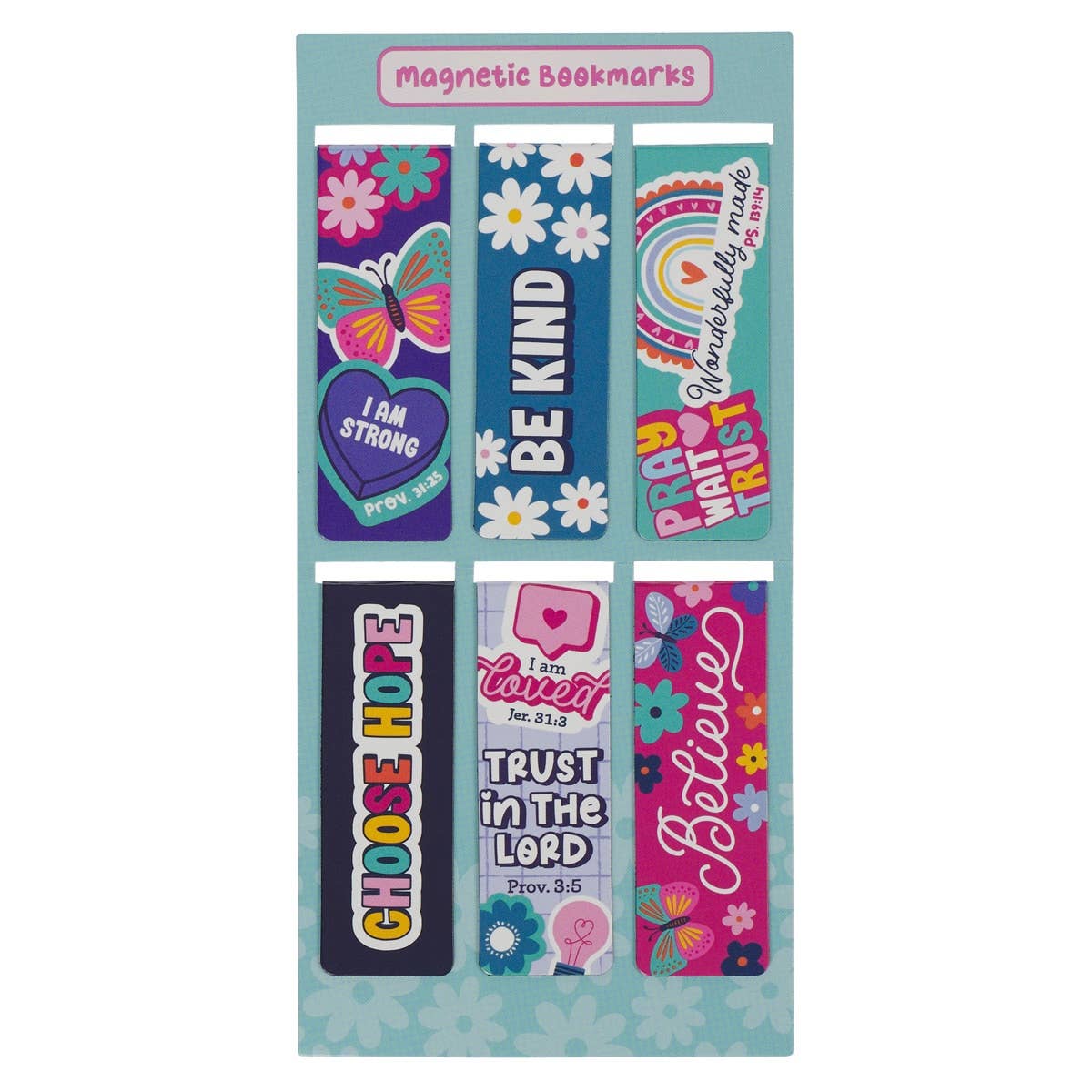 Shine for Jesus Magnetic Bookmark Set | Christian Bookmarks for Girls