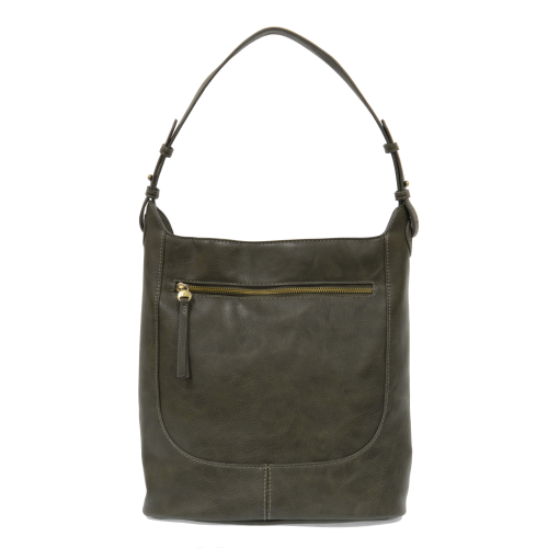 Adele Large Bucket Bag – Vegan Leather Shoulder Purse with 3 Compartments