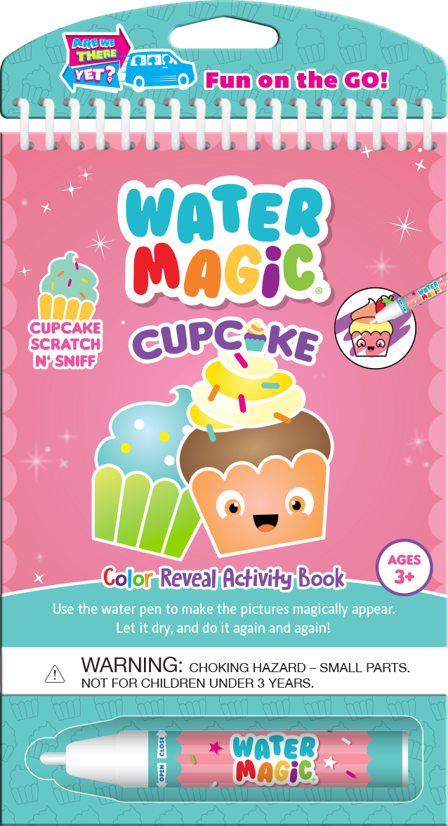 “Water Magic Cupcake Edition reusable water art kit”
“Cupcake themed water-reveal activity set for kids”
“Mess-free reusable painting kit with cupcake scenes”