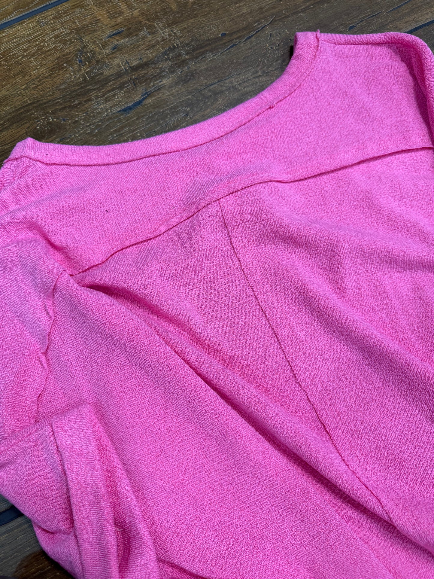 Crepe Hack Cuffed Tee by Charlotte Avery – Soft & Stretchy Everyday Basic
