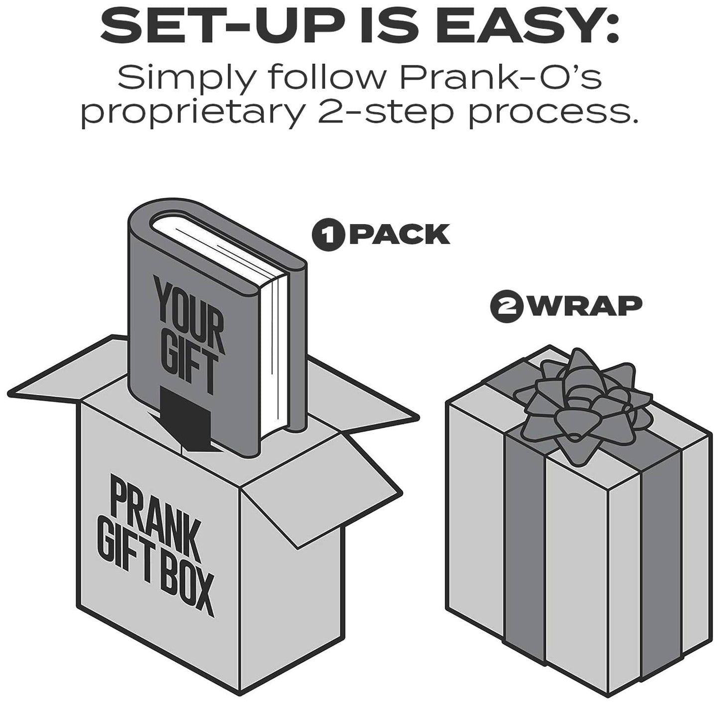 “Pudding Pouch prank gift box with pudding pouch fake product art”
“Empty prank-O box assembled, dimensions 11.25 x 9 x 3.25”
“Close-up of Pudding Pouch prank box packaging design”