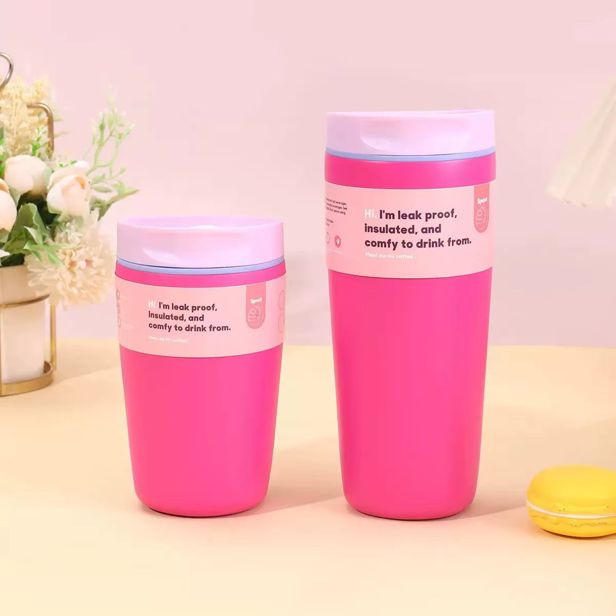 Leakproof Insulated Travel Cup | 12 oz & 20 oz Coffee Tumbler