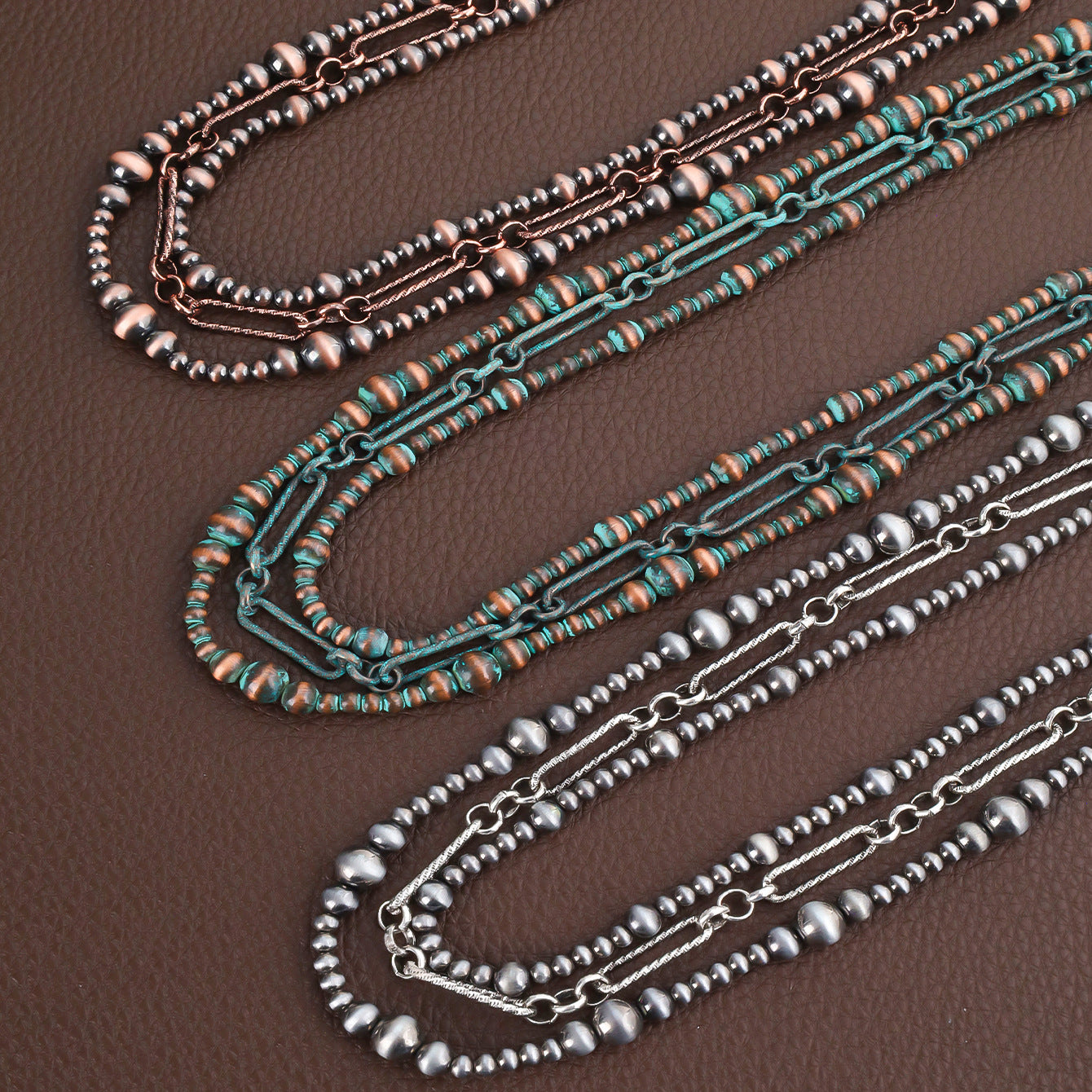 Desert Bloom Layered Bead Necklace – Vintage Inspired Statement Jewelry