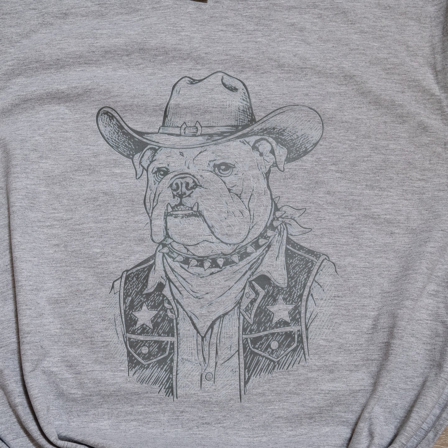 Cowboy Bulldog Graphic Tee β Western Dog Lover T-Shirt