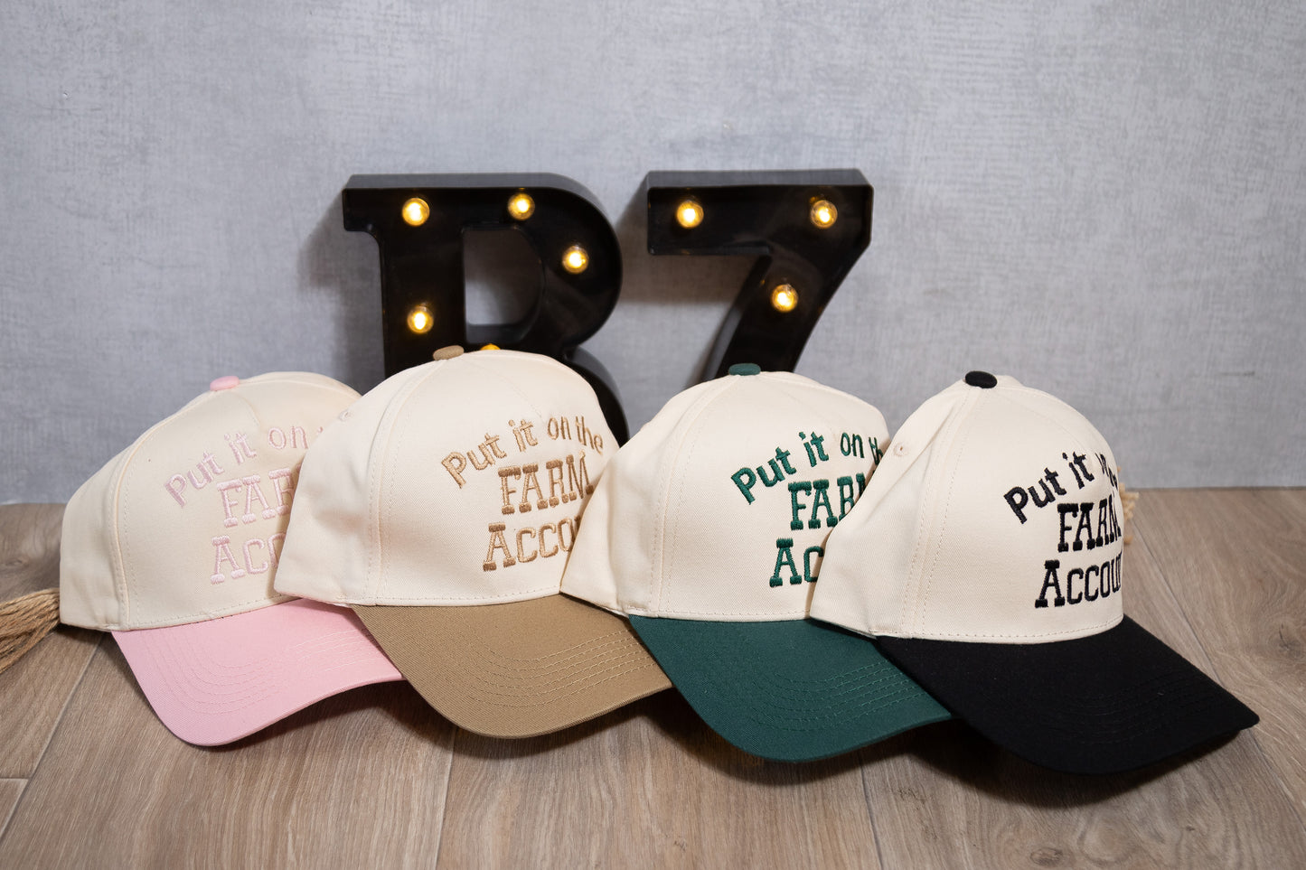 Put It on the Farm Account Embroidered Hat – Multiple Colors