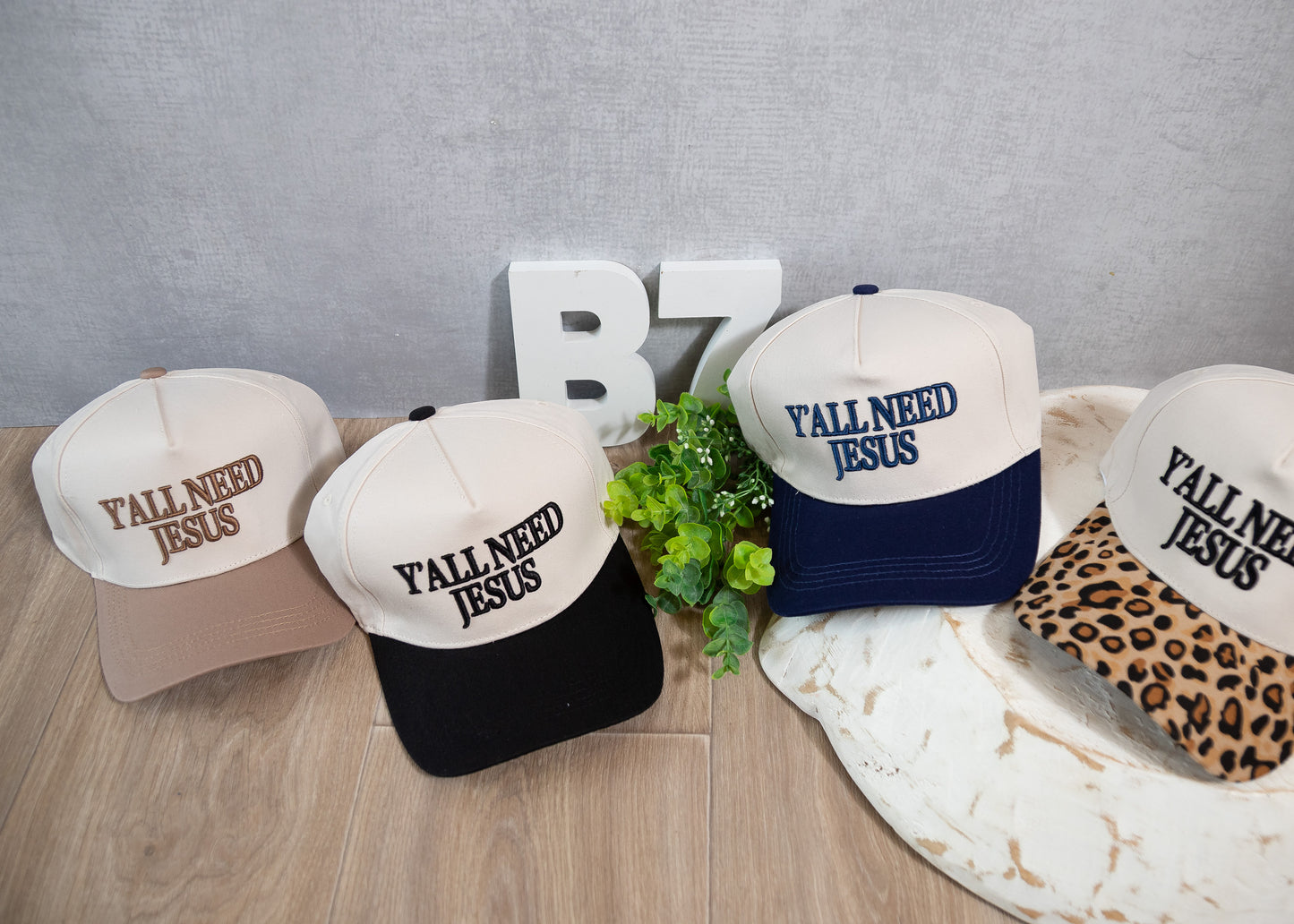 Y’all Need Jesus Embroidered Trucker Hat – Faith & Western Style Cap