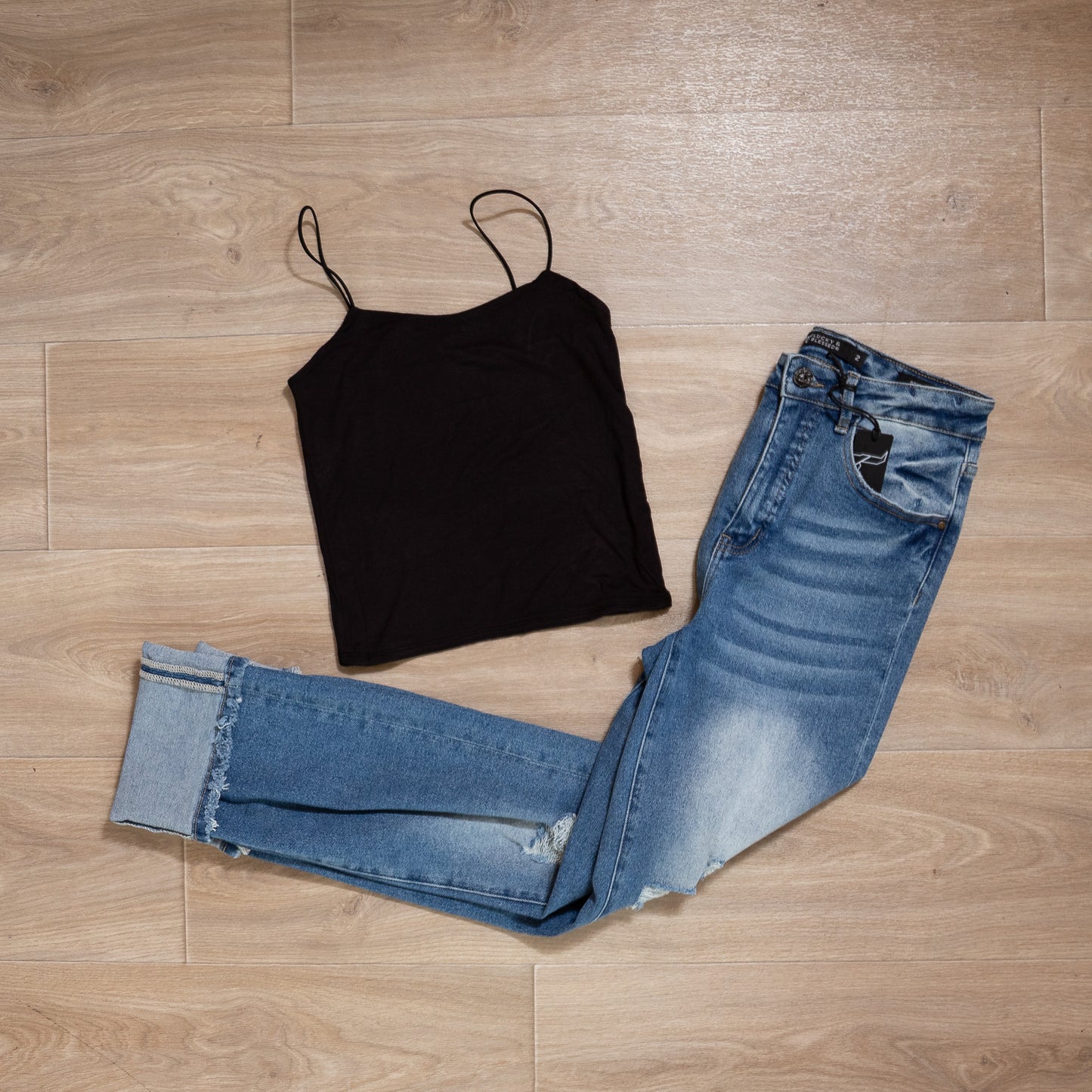 Double-Layered Spaghetti-Strap Cami – B7 Boutique Effortless Essential