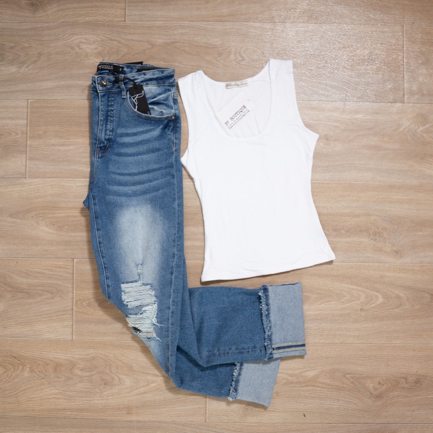 Double-Layered Tank Top by Zenana – B7 Boutique Layering Essential