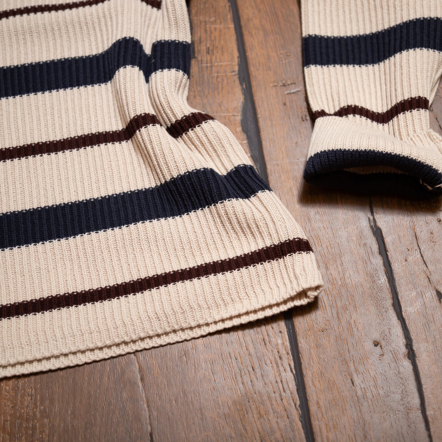 Striped Round Neck Sweater by Zenana – Cozy Casual Women’s Pullover