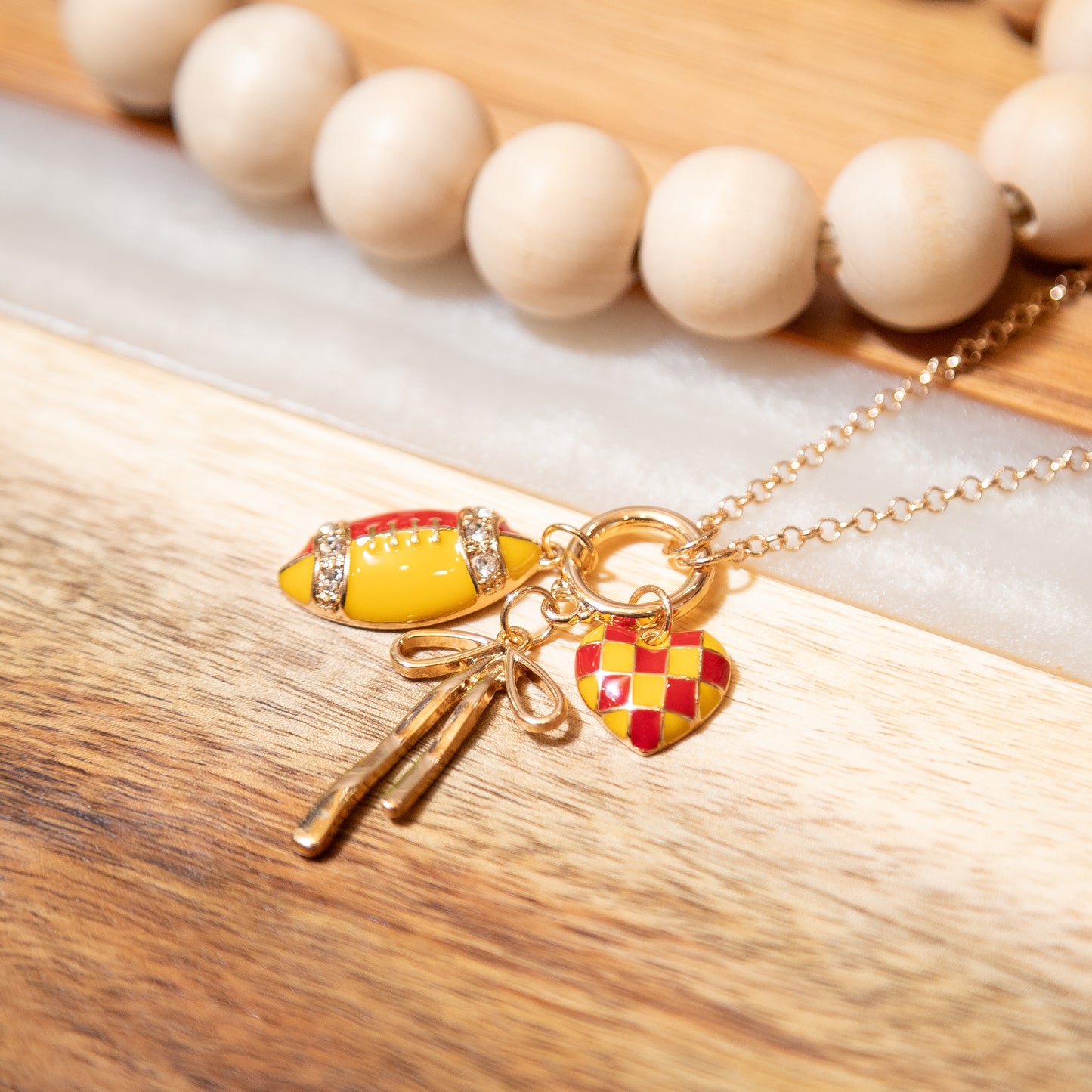 Friday Night Lights Charm Necklace