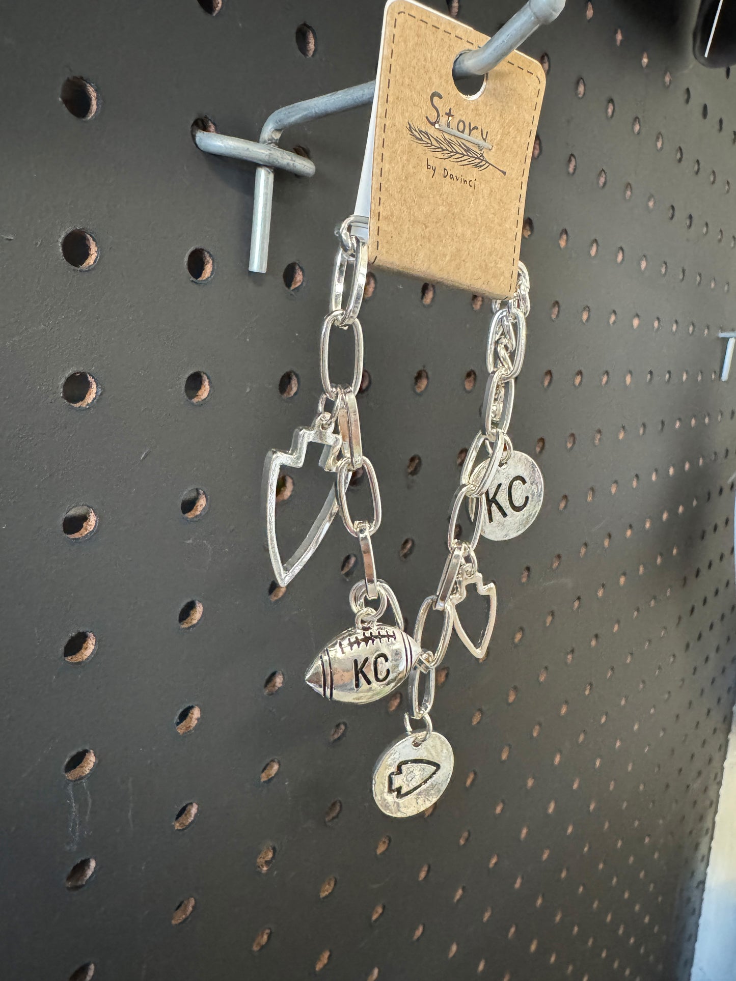 Very Charmy KC Football Bracelet-Hypoallergenic