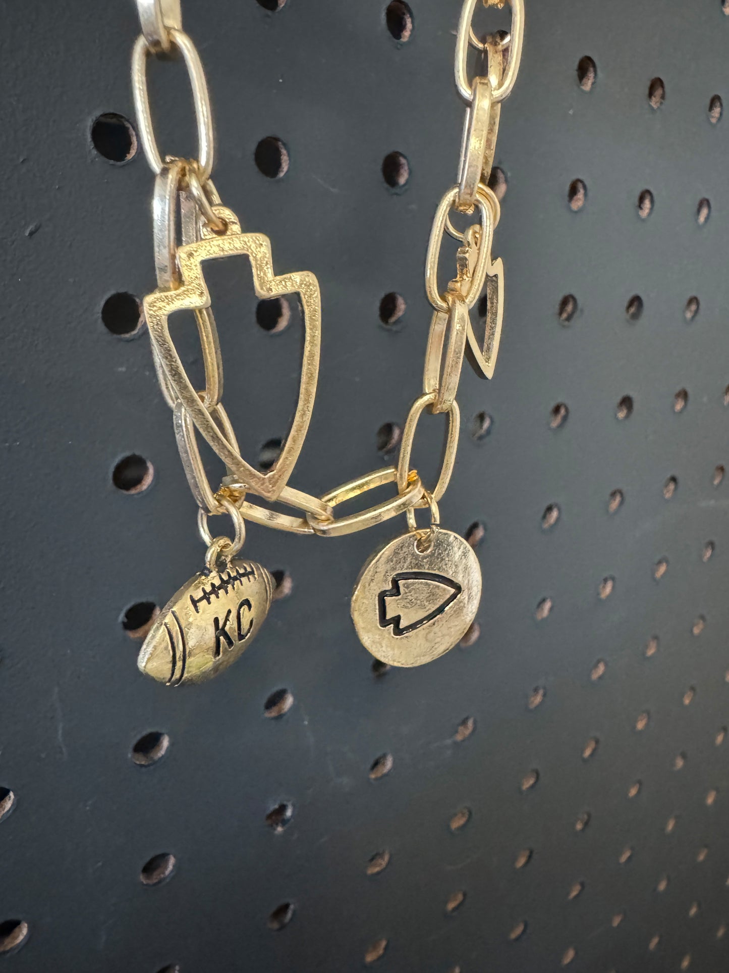 Very Charmy KC Football Bracelet-Hypoallergenic