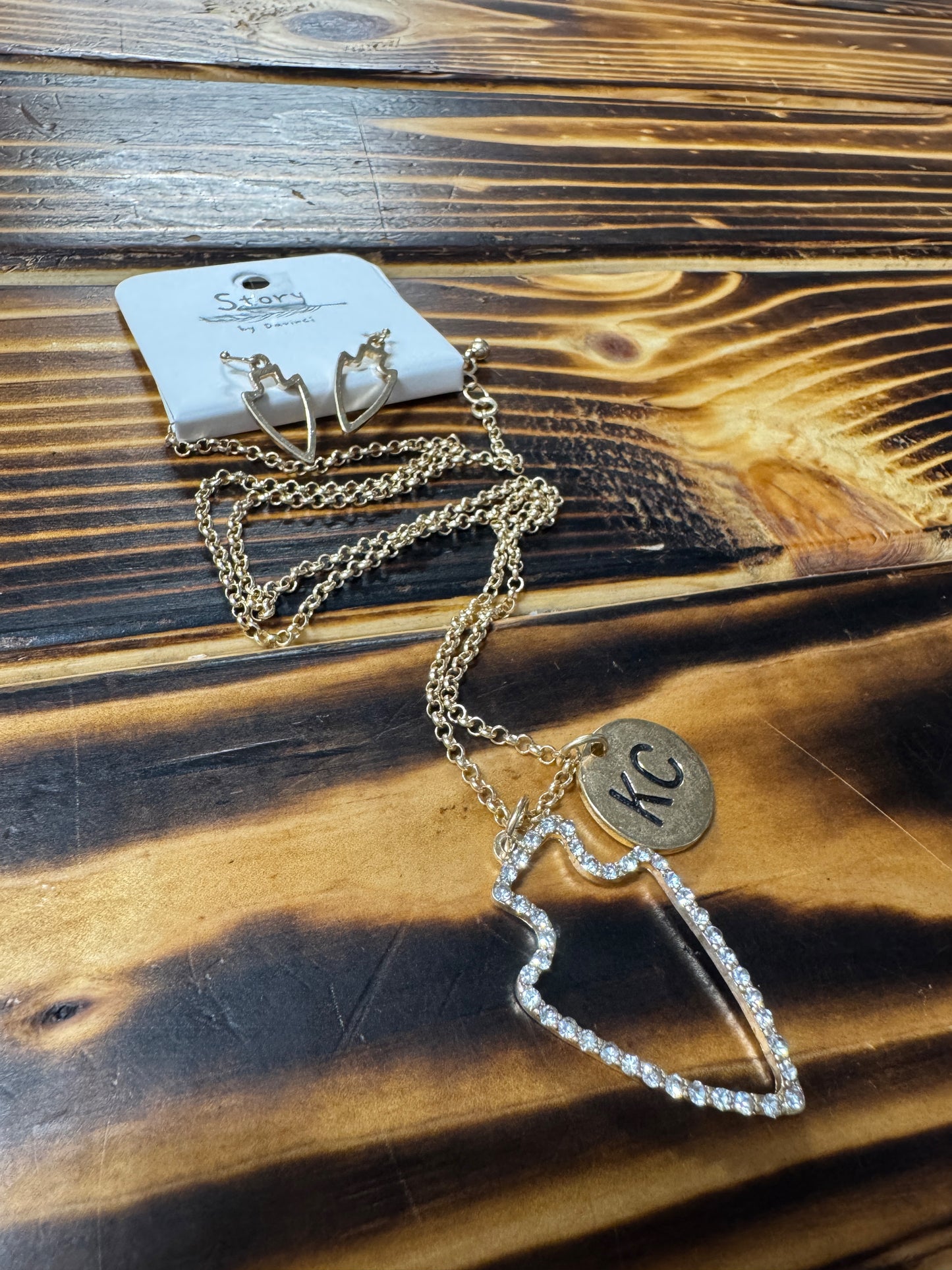 Bling Kings Necklace & Earring Set | Hypoallergenic Sparkle Jewelry Duo