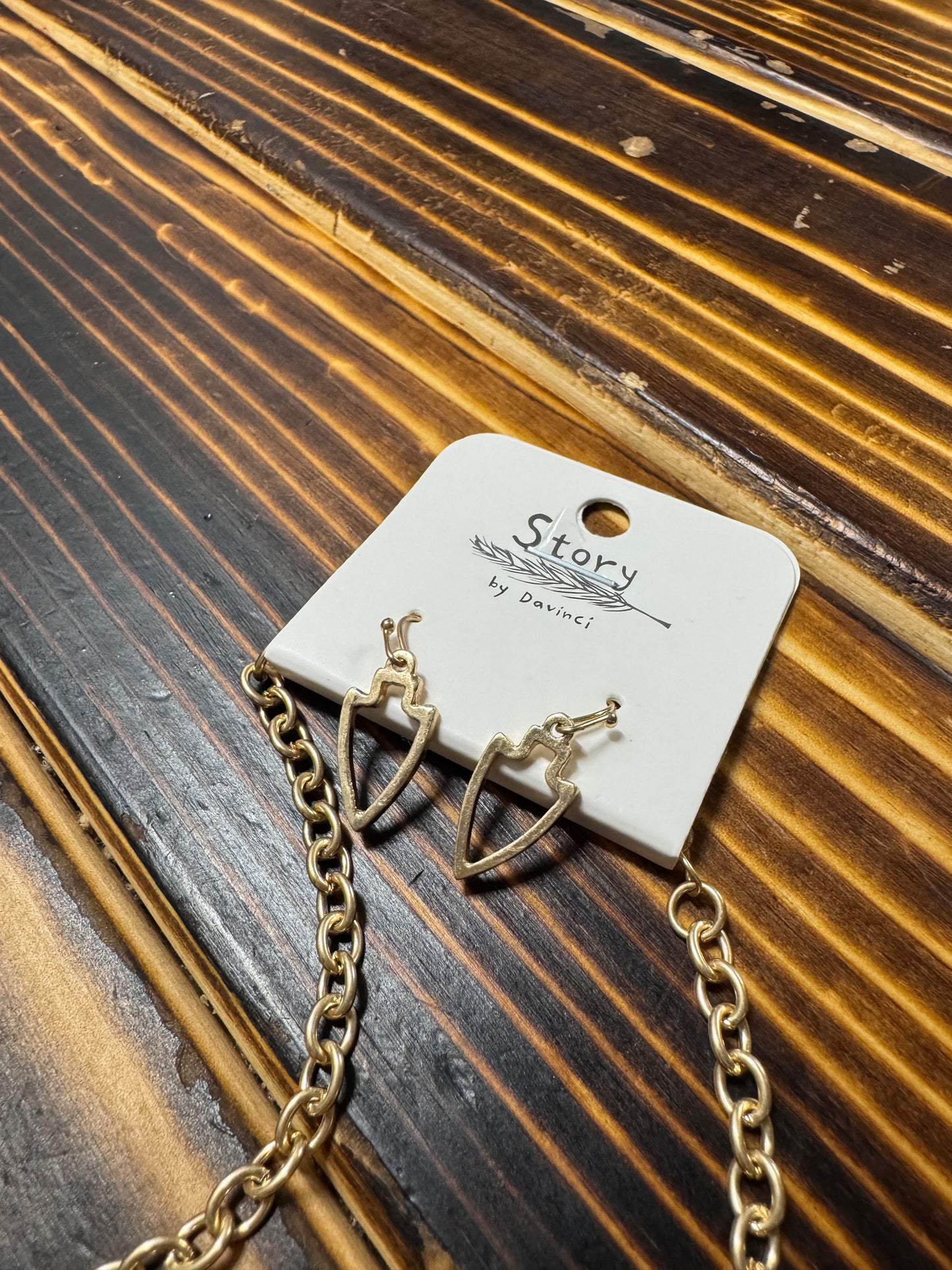 Very Charmy KC Football Necklace & Earring Set-Hypoallergenic