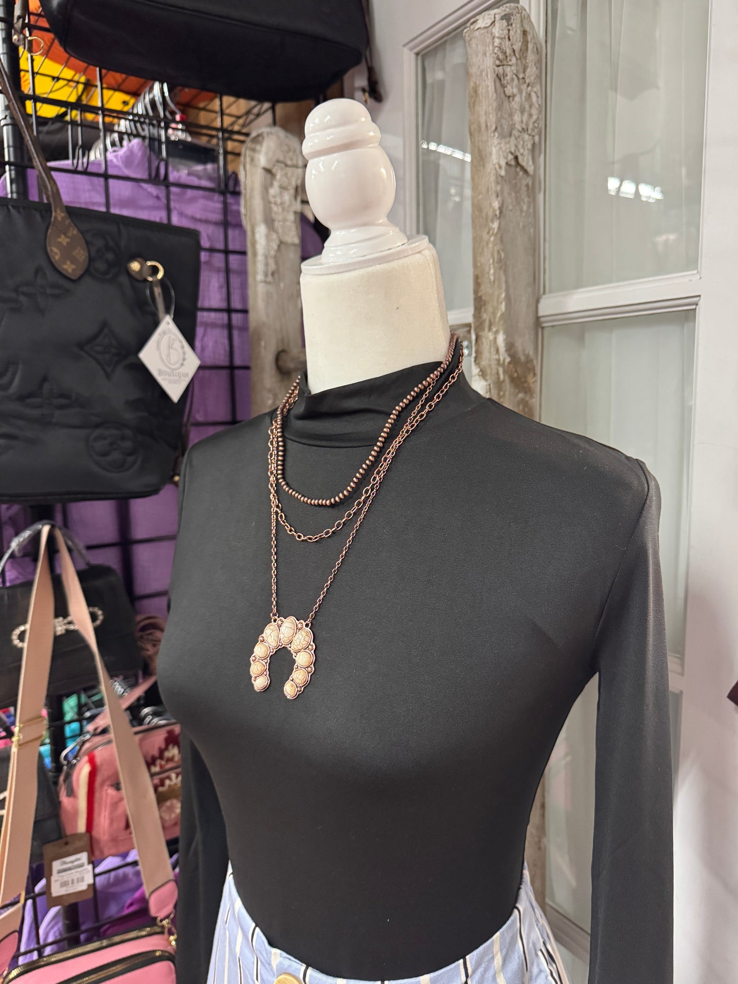 Concho Layered Necklace | Western Boho Statement Jewelry