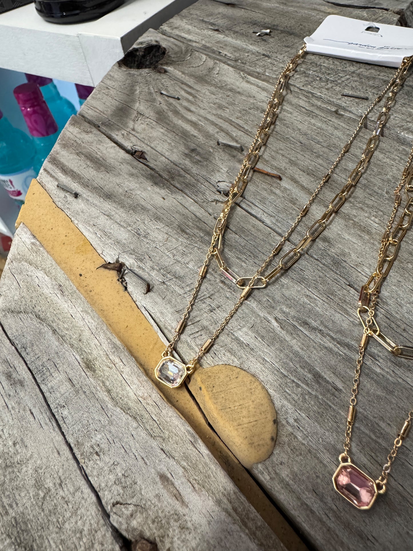 Dainty Layered Gem Necklace – Sparkle Stack for Ultimate Everyday Elegance 💎