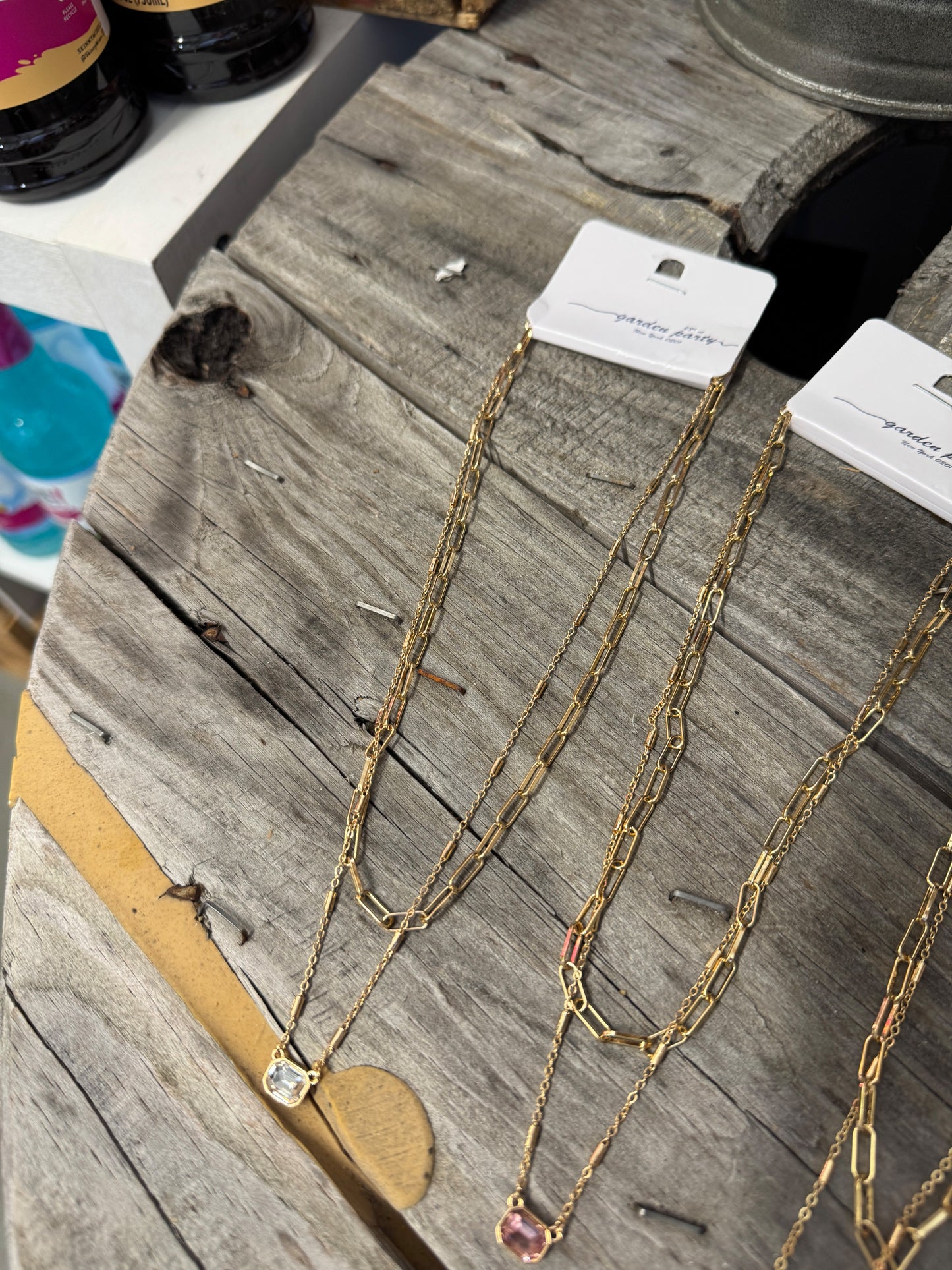 Dainty Layered Gem Necklace – Sparkle Stack for Ultimate Everyday Elegance 💎