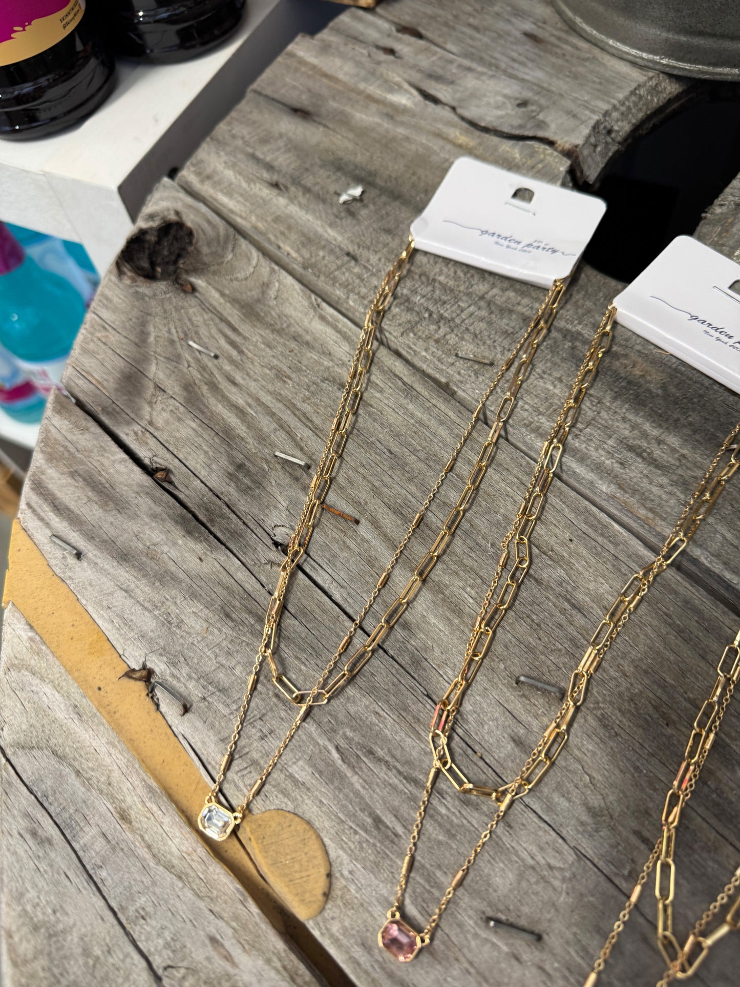 Dainty Layered Gem Necklace – Sparkle Stack for Ultimate Everyday Elegance 💎
