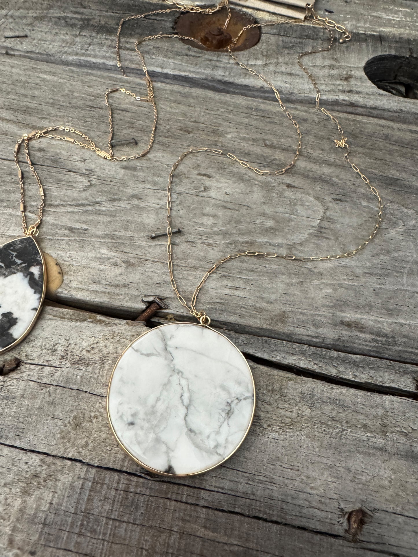 Precious Stone Pendant Necklace