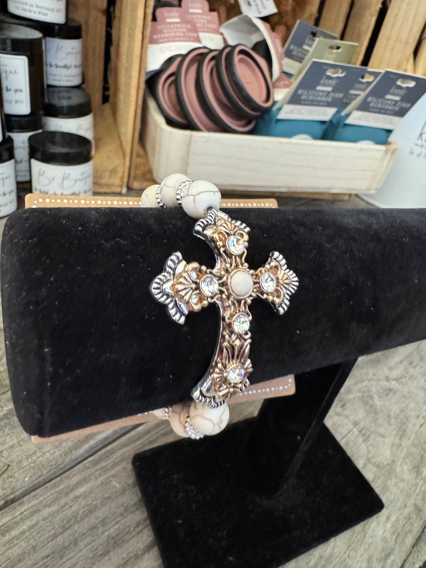 Western Elegance Cross Bracelet