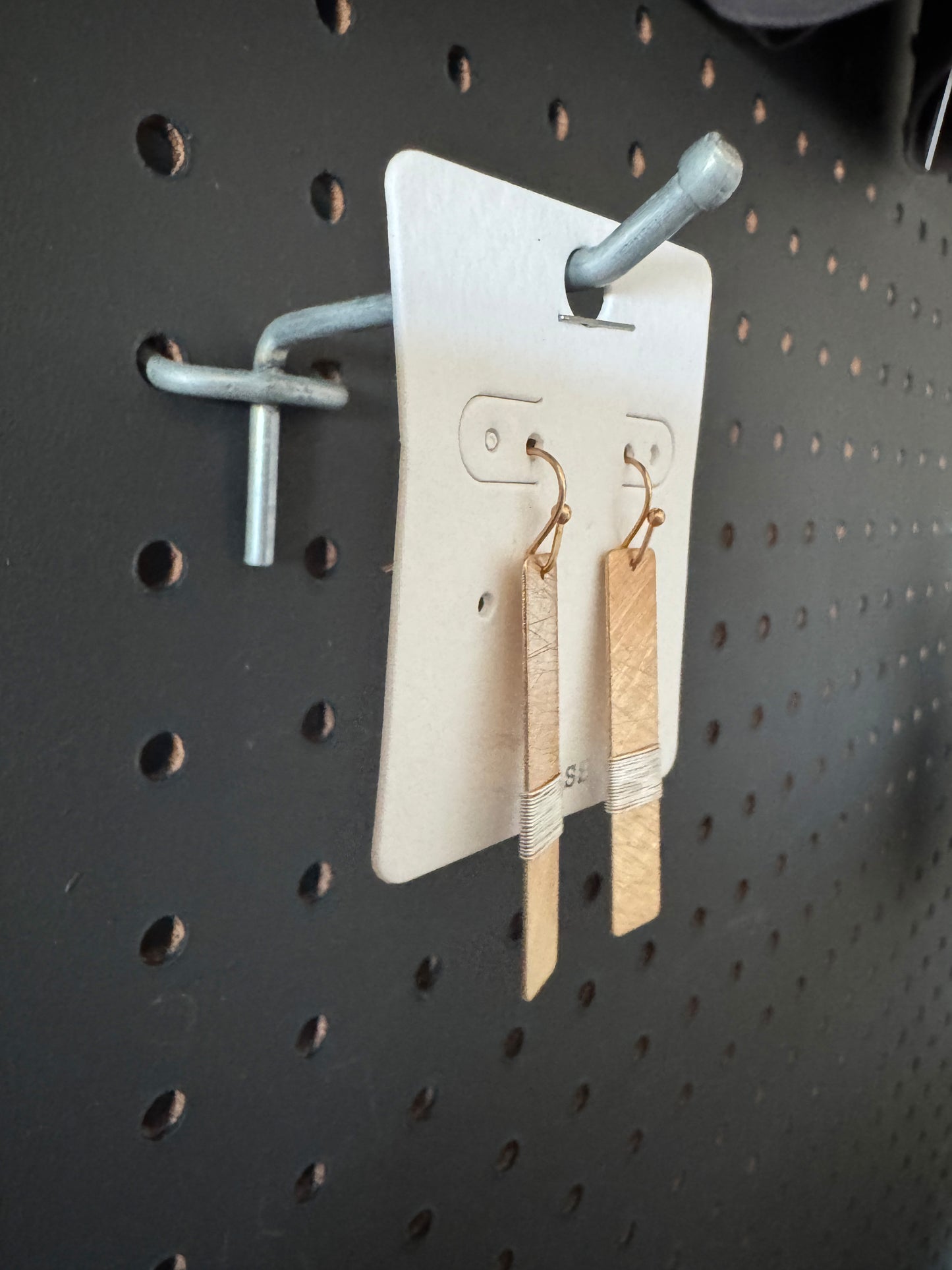 Golden Aura Bar Earrings